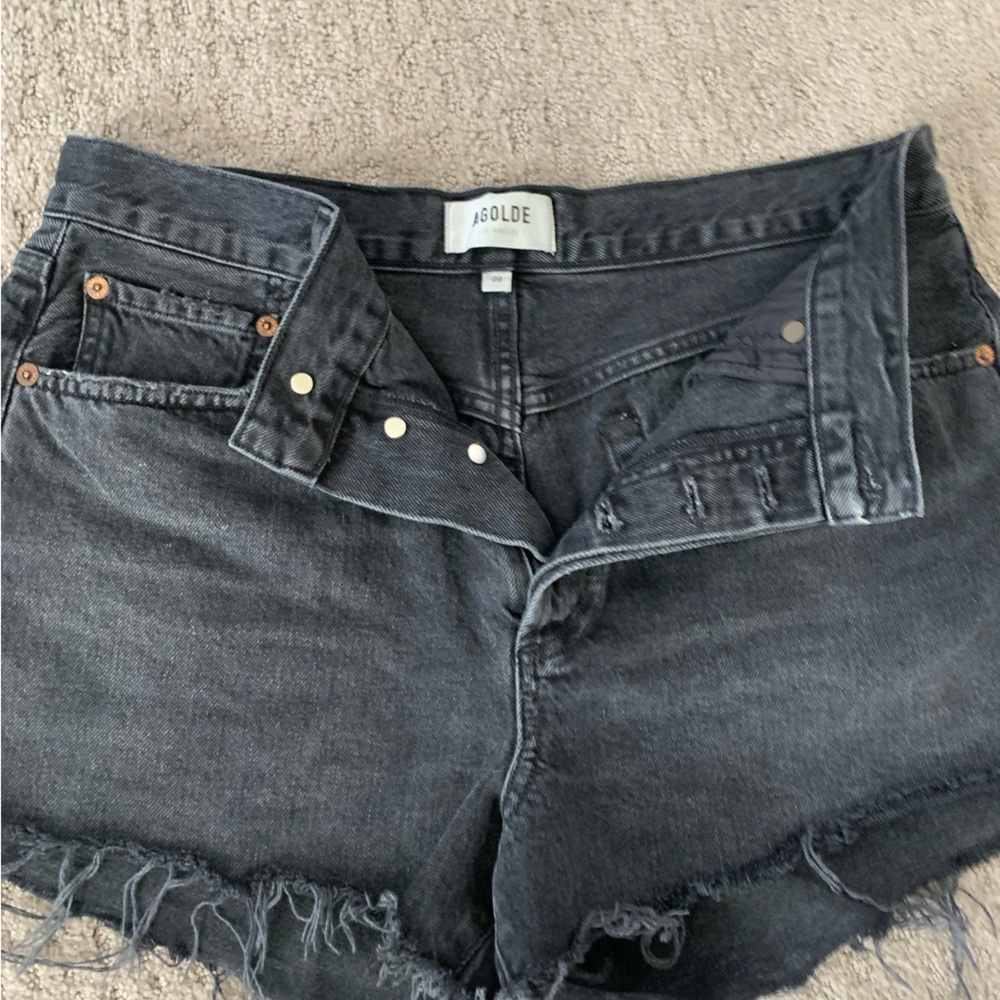 Agolde Parker Vintage Shorts (Black) size 28